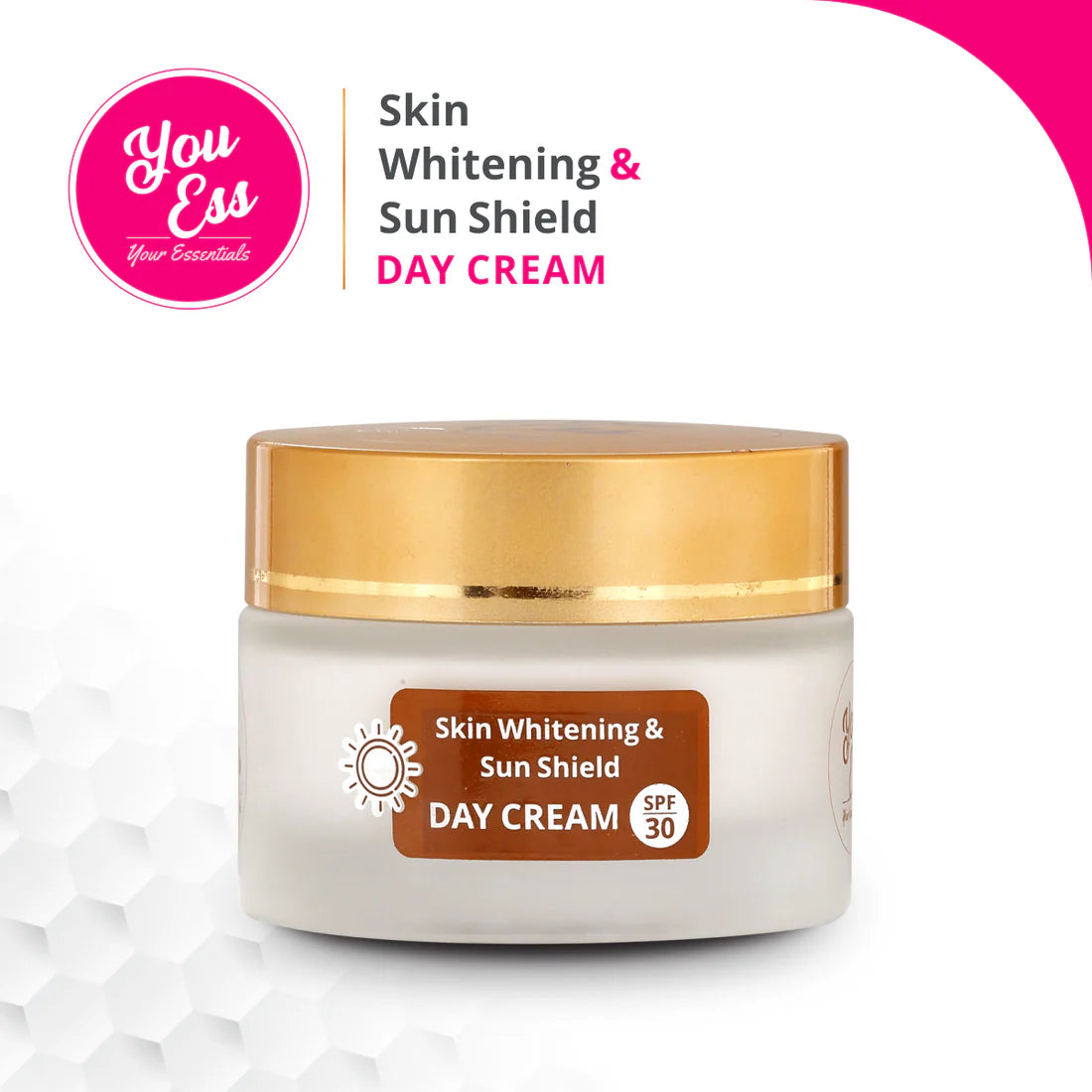 Skin Whitening Day Cream 50gm - You Ess + Greens Scrub 60 ml Free